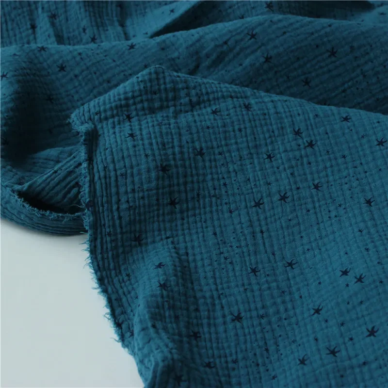 135 см X50 см Высококачественная мягкая тонкая хлопчатобумажная ткань с двойной креповой звездой, рубашка, платье, нижнее белье, ткань для шитья