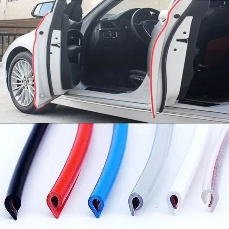 

5/8/10m Universal Car Door Anti Collision Strip Invisible Anti Scratch Adhesive Strip Sealing Strips Car Door Edge Protection