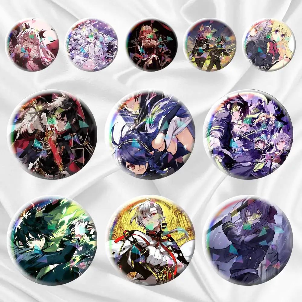 Seraph of the End Anime  75mm 58mm 44mm 25mm Brooch Backpack Hat Pins Accessories Toys Badge