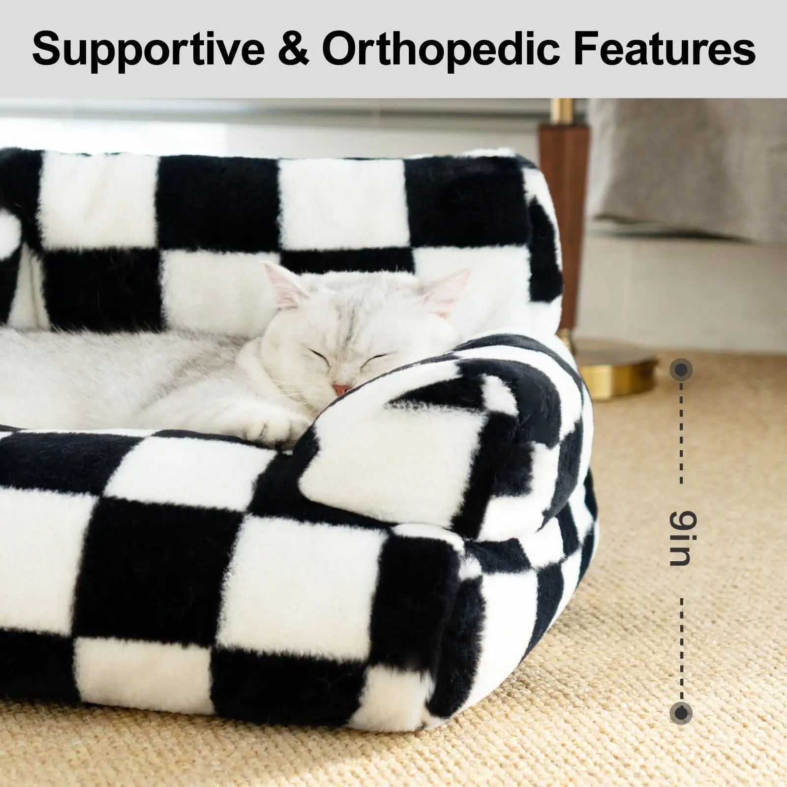 Sofá cama para perros y gatos – Base antideslizante y relajante - imagen 4