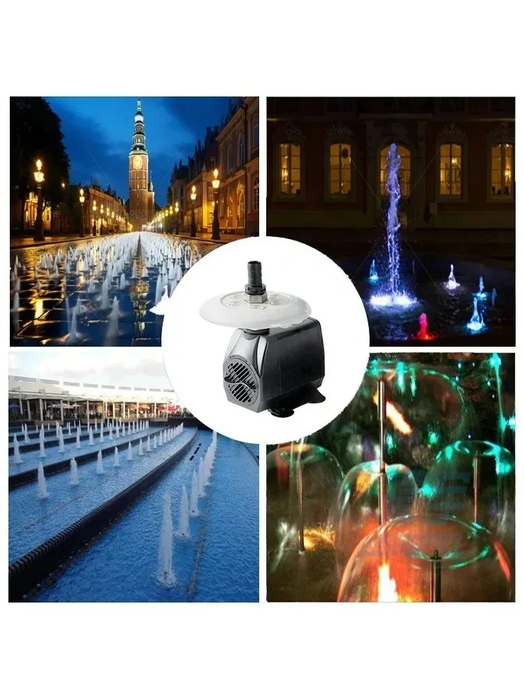 15w landscape fountain head with pump 110v 220v outdoor waterproof Ip68 SMD pool courtyard Light Emitting Diode fountain light
