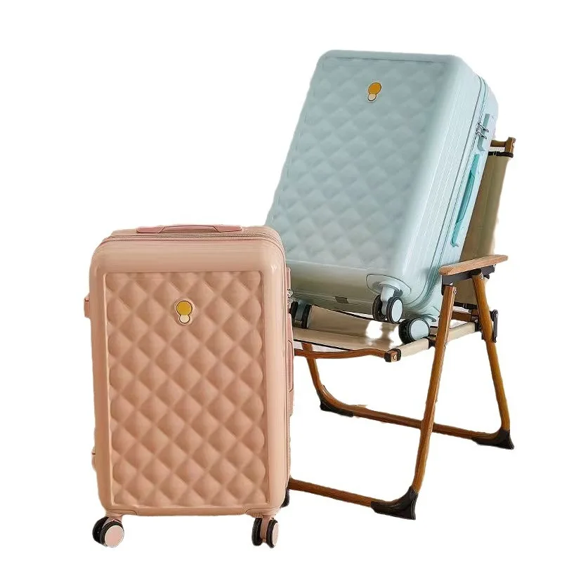 2PCS/SET Fashion Cosmetic Bag 20/22/24/28 Inch Girl Students Trolley Case Travel Spinner Password Luggage Woman Rolling Suitcase