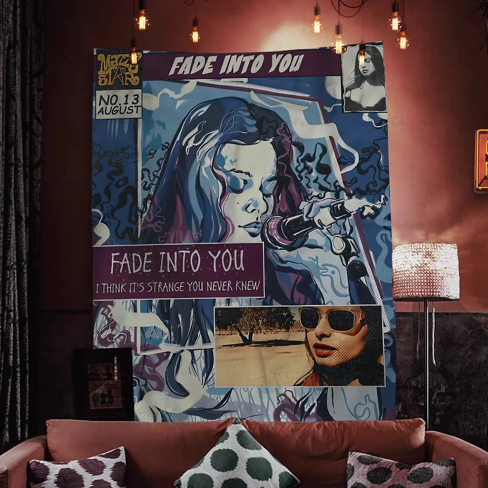 80s Pop Punk Band Mazzy Star Music Album Fade Into You Tapestry Wall Hanging Bohemian Wall Tapestries Mandala Wall Art Decor