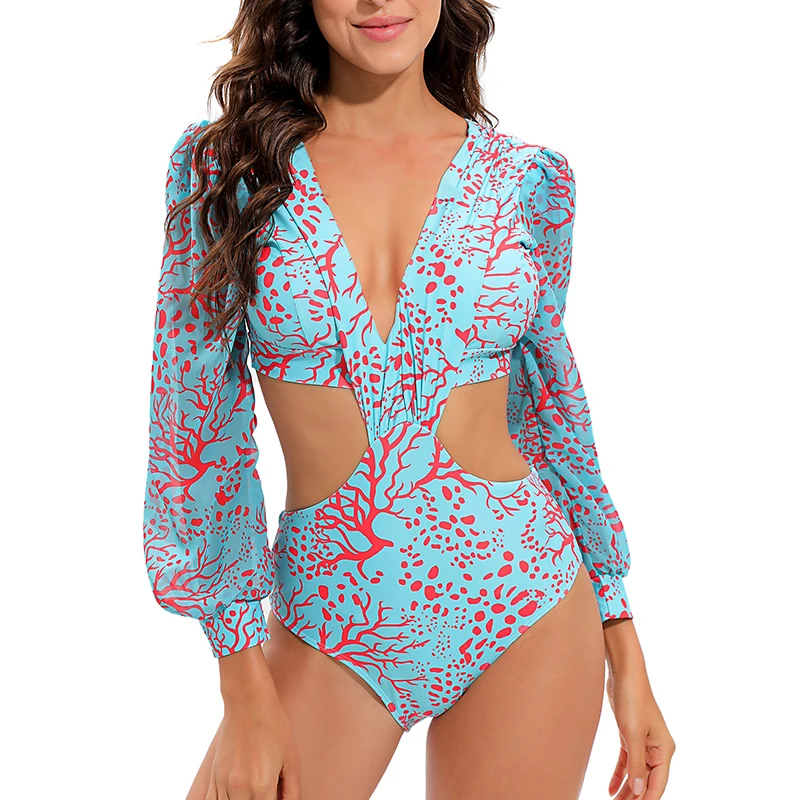 بيكيني رفع المرأة قطعة واحدة المايوه 2025 الإناث ملابس السباحة عالية الخصر البرازيلي Biquini Monokini لباس سباحة بحر #1