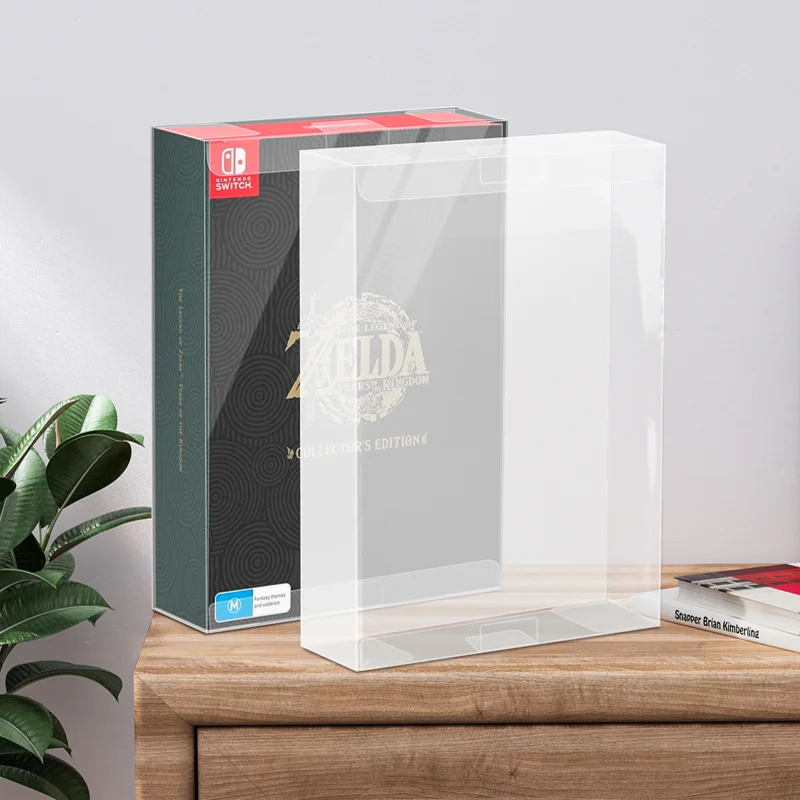 1pc Clear Protective Case Acid-Free Crystal for Legend of Tears of the Kingdom Collectors Edition (Switch 2023) PET Transparent