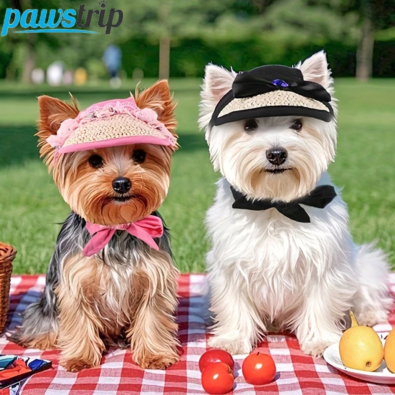 Verstellbare Hunde-Baseballmütze für den Außenbereich, niedlicher Haustierhut für Katzen und Hunde, atmungsaktiver Haustier-Sonnenhut mit Ohrlöchern, Welpen-Kopfbedeckung, Heimtierbedarf