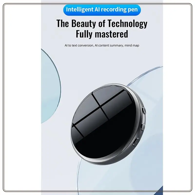 Надежный мини-интеллектуальный диктофон с искусственным интеллектом, записывающее устройство для передачи в реальном времени, диктофон с искусственным интеллектом, мини-интеллектуальный голосовой рекордер с искусственным интеллектом