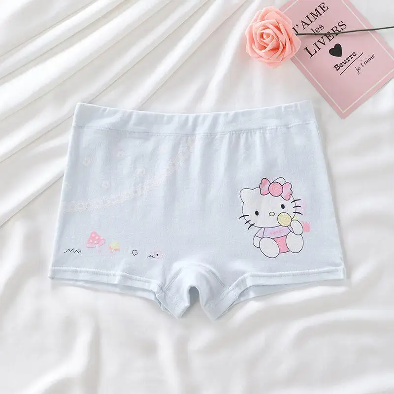 Sanrio Hallokitty Japanese Panties Cotton Boxer Briefs Schoolgirl Boxer Briefs Girl Cartoon Women's Panties Girl Clothes