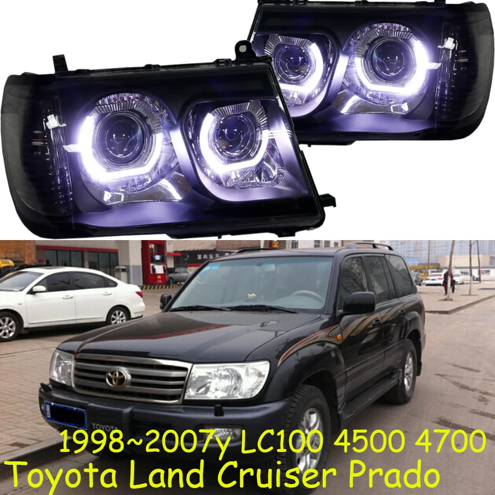 Car bumper cruiser headlamp prado headlight LC100 4500 1998~2007y hid xenon LED DRL car accessories head light prado fog light