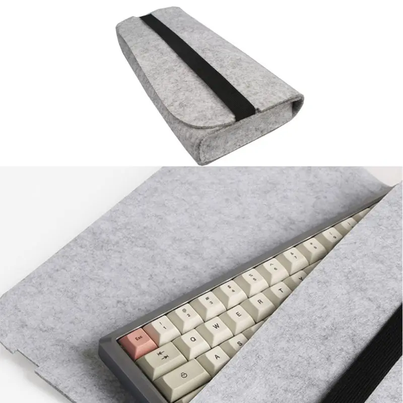 Portable Felt Storage Durable Dust Proof Mechanical Keyboard Bag Dropsale