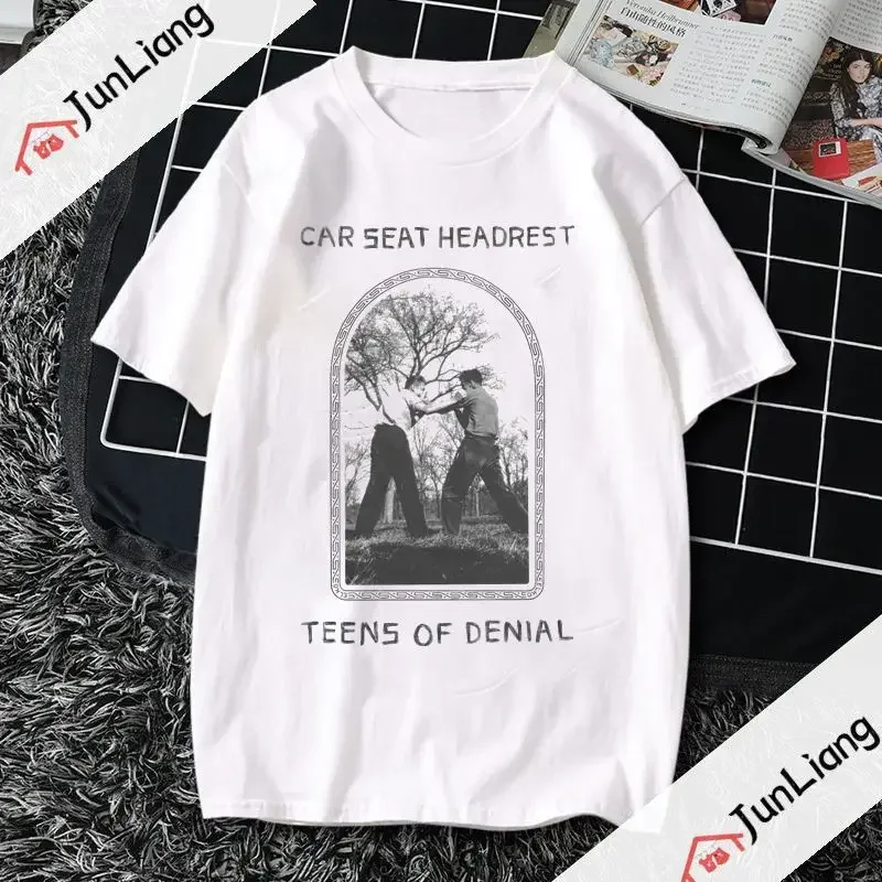 Hip Hop Streetwear Car Seat Music Band Headrest Classic Unisex Tee Summer Crewneck Breathable 100% Cotton T-shirt