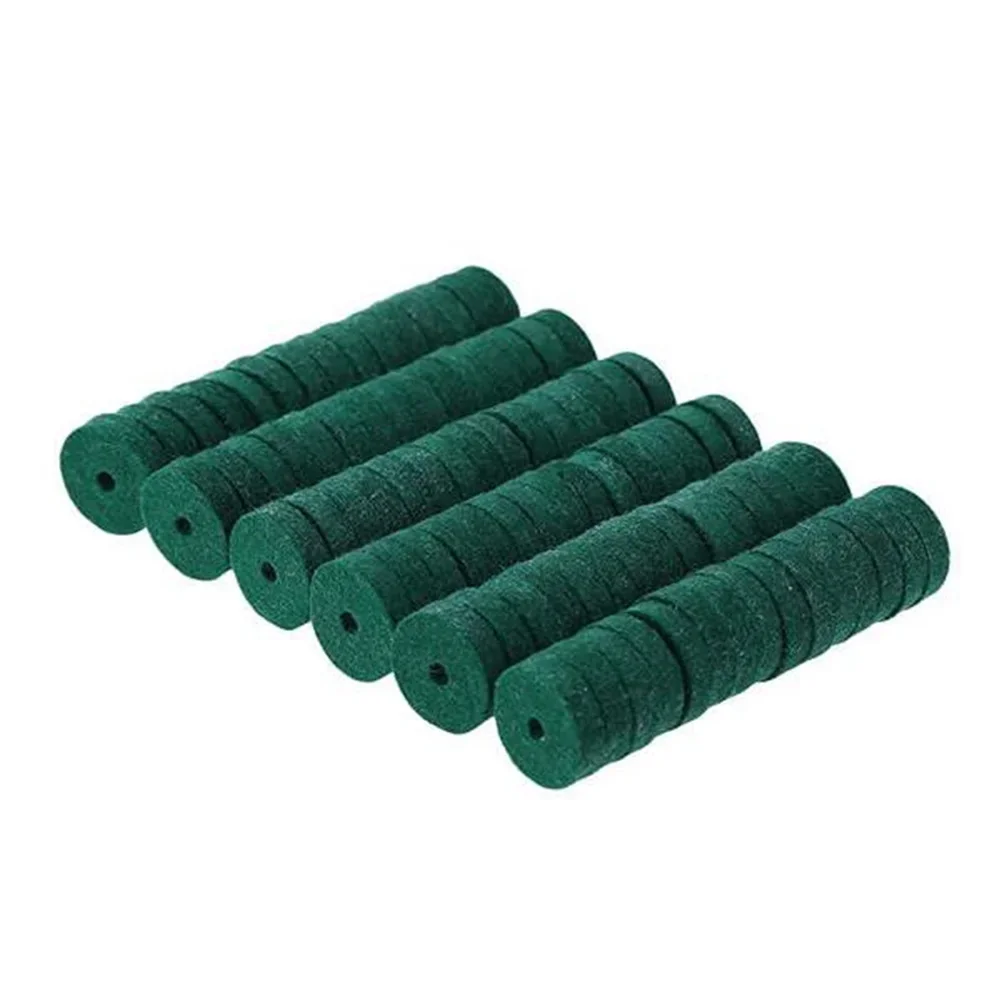 90Pcs Piano Key Pads Pure Wool Piano Rail Punchings Piano Keyboard Pads Green Hitch Pin Felt for Cleaning and Maintenance