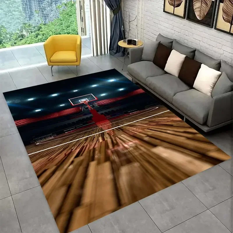 3D Basketball pattern carpet rugs home decor living room bedroom carpets kitchen balcony mat bathroom accessories birthday gift