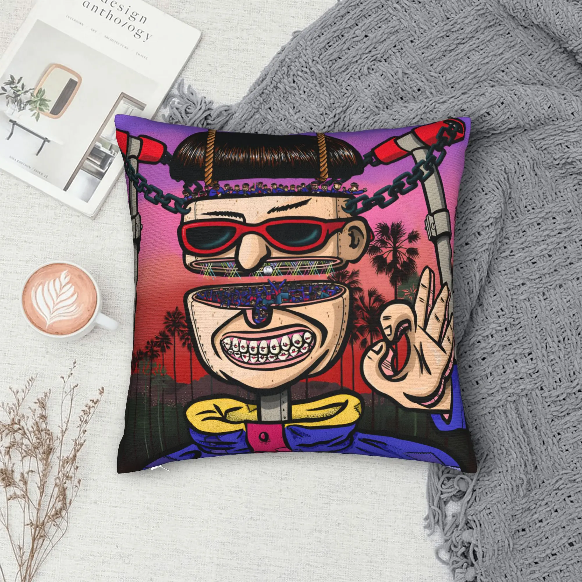 Oliver tree Pillow Cover  Comfy Cushion Cover Cute Funny Pillow Case For Sofa Couch Bed Living Room