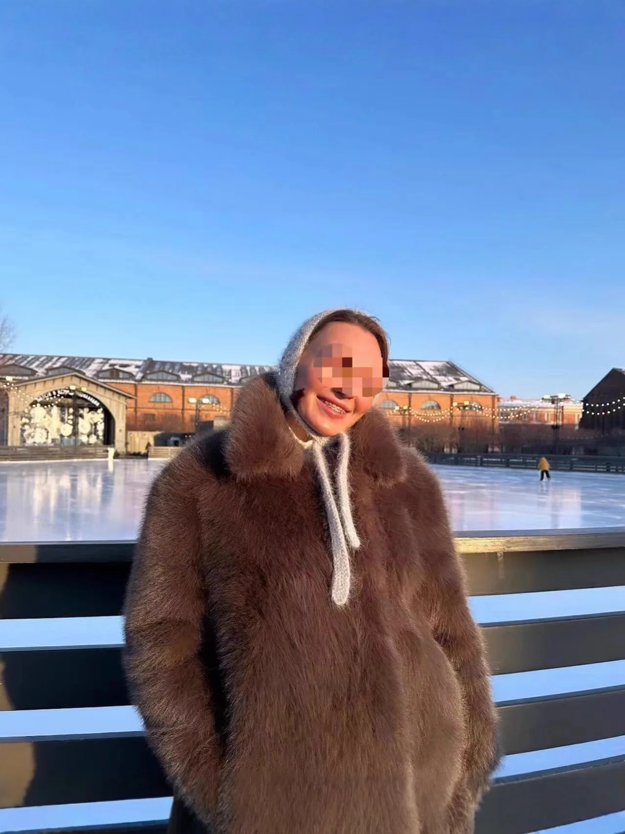 Kunstpelz-Dekor-Mäntel für Damen, Retro, mittellang, Braut-Tochter, Fee, wendbar, schwarze Kaninchen, Stehkragen, glänzend, bescheiden, natürlich