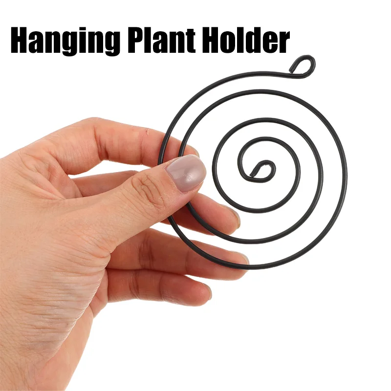 6Pcs Hanging Air Plant Holder Adjustable Iron Spiral Display Stand Soilless Succulent Wall Mount Indoor