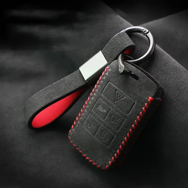 

Car Remote Key Cover For Land Rover Evoque Range Rover Discovery Sport Freelander 2 Suede Key Case Shell Replacement Accessories