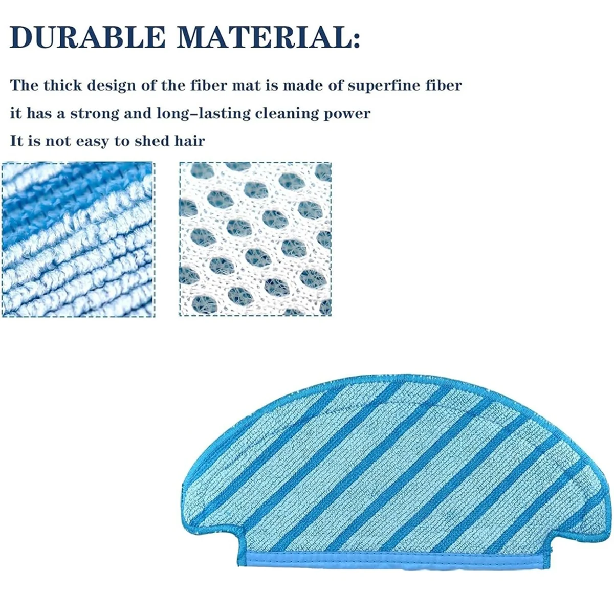 Pel kain dapat dicuci untuk Ecovacs Deebot Ozmo T8 AIVI T8 Max T8 T8 + Series/T9/N8 N8 Pro Plus/N8 Pro/Yeedi Vac Robot Vacuum_ABGP