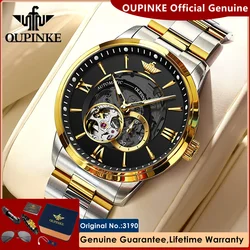 OUPINKE Automatic Watch for Men Luxury Brand Imported Japan Movement Sapphire Mirror Skeleton Waterproof Mechanical Wristwatches