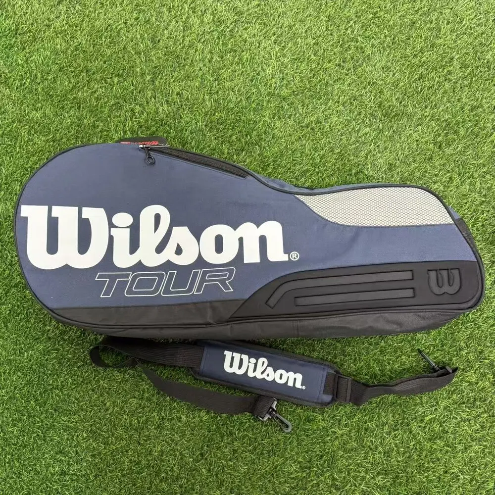 Wilson Large Capacity Outdoor Waterproof Badminton Tennis Racket Bag Golf Bag  Put Sneakers Sports Equipment Shoulder Sports Bag