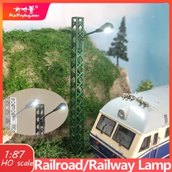 1:87 Ho Scale Railway Tower Light Mini Simulation Railroad Light Model Sand Table Scene Accessories Train Lighthouse Black 10cm