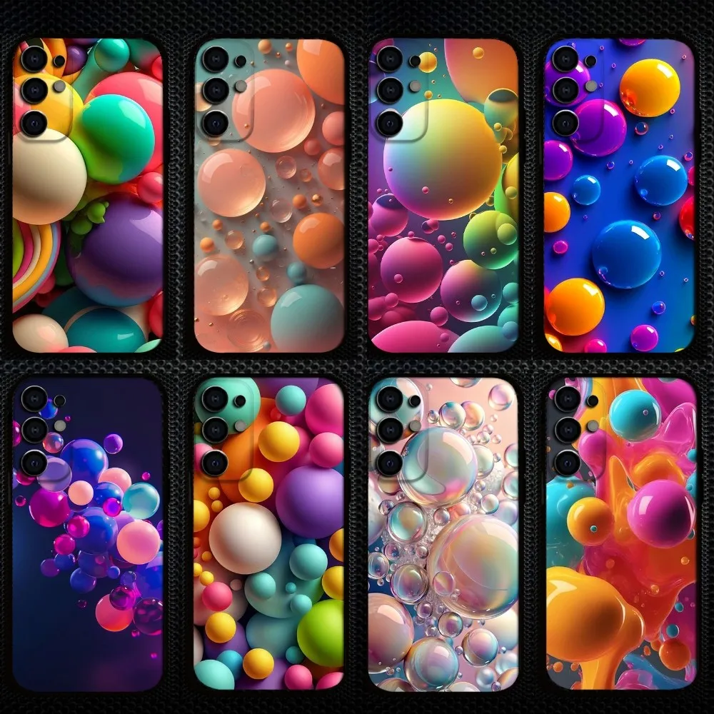 

Colorful water ball bubbles Phone Case For Samsung S25/S24/S23/S22/S21/S20/Plus,Fe,Lite/Others Black Cover
