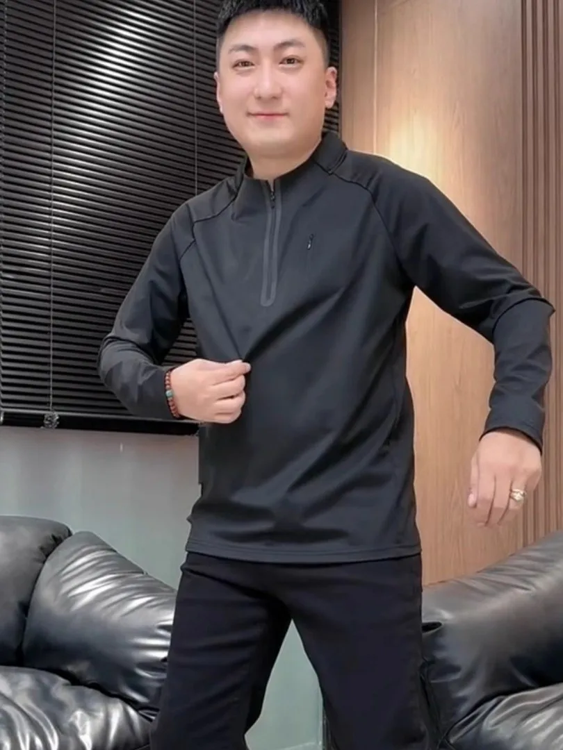 

Повседневная футболка большого размера высокого качества с длинным рукавом для мужчин и женщин, модная, простая, универсальная, для отдыха, на все сезоны