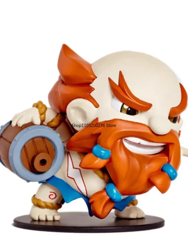 Original LOL League of Legends The Rabble Rouser Gragas Q-version Game Statues Anime Action Figures Collectible Model Toys Gifts