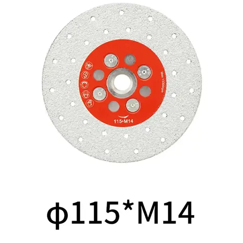 1 Stück M14 Diamant-Vakuumlöt-Sägeblatt, Schweißen, Schneiden, Schleifscheibe für Porzellan, Fliesen, Granit, Marmor, Stein, 115 mm, 125 mm – Detail 8
