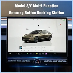 Pulsante multifunzione di controllo fisico Salinger Tesla con Display LCD rotante per Tesla Model 3 & Y 2021-2024 model3 Highland