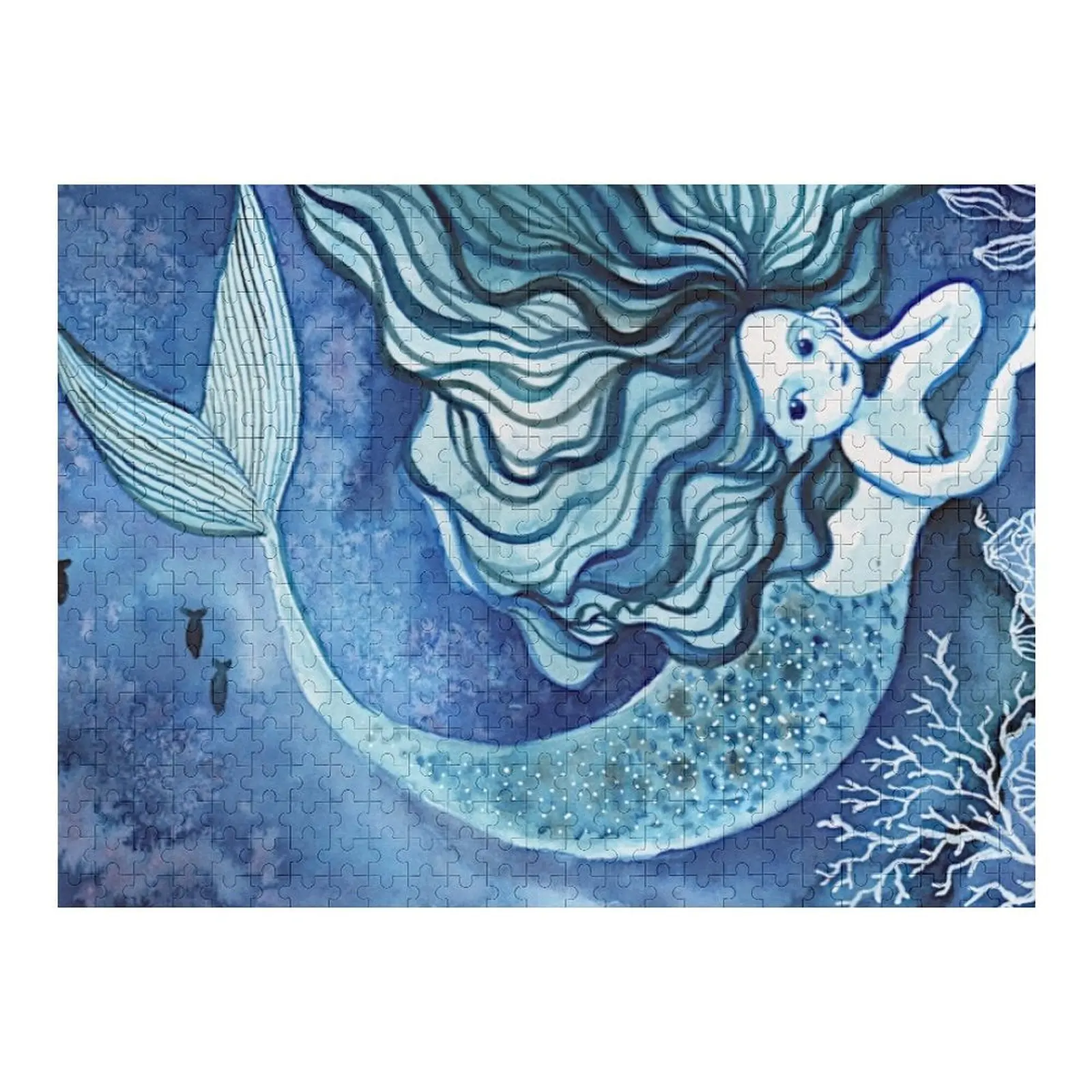 นางเงือก 01 2020 จิ๊กซอว์ จิ๊กซอว์แบบกำหนดเองสำหรับเด็ก ปรับแต่งด้วยภาพถ่าย เกมปริศนาสำหรับเด็ก