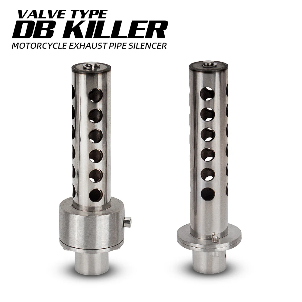 

Universal Motorcycle Exhaust 48mm Stainless Steel Silencer DB Killer Muffler Insert Baffle Valve Type DB Killer For 51MM Muffler