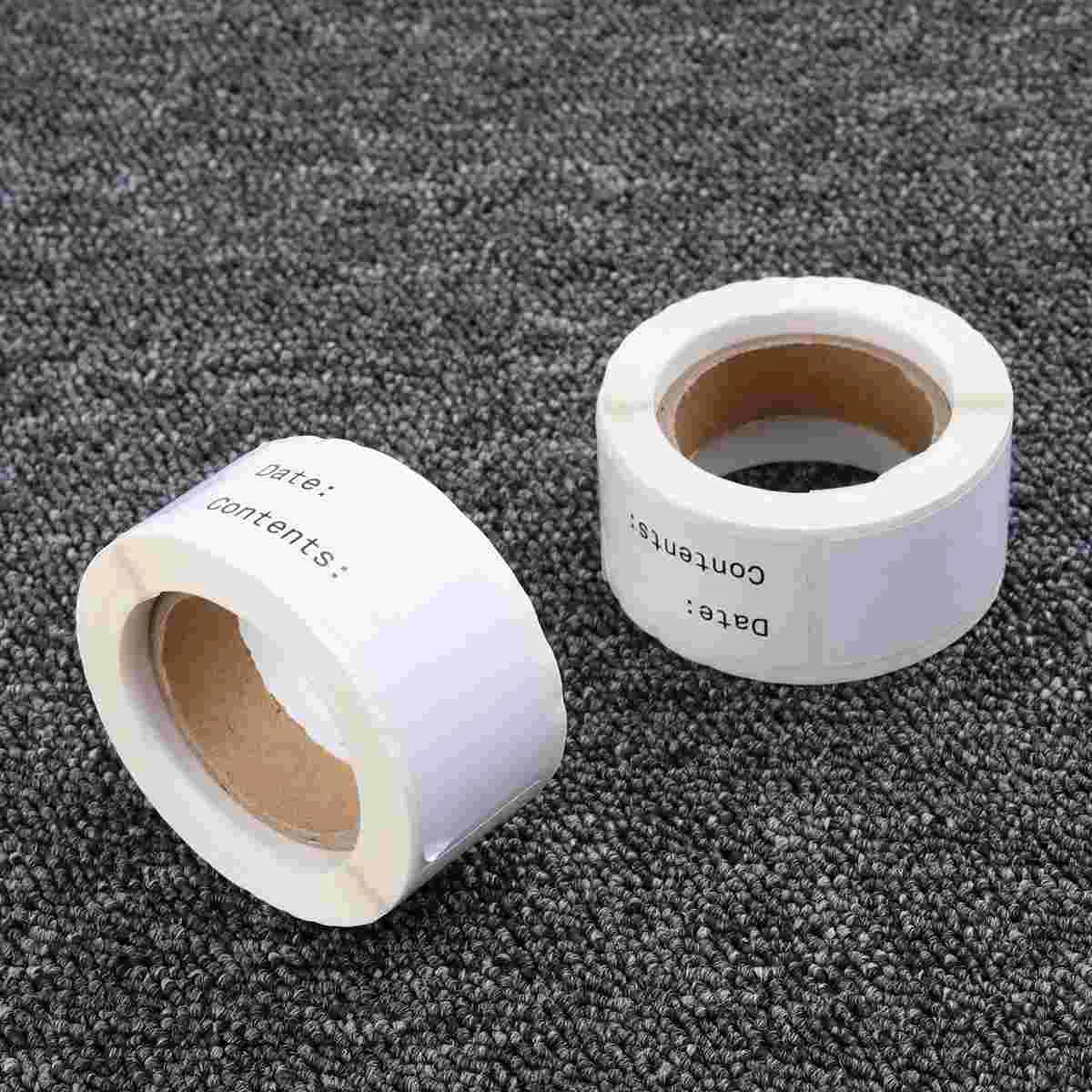 2 Rolls English Record Date Stickers Practical Classified Identification Note Index Pastes Kitchen Food Date Label