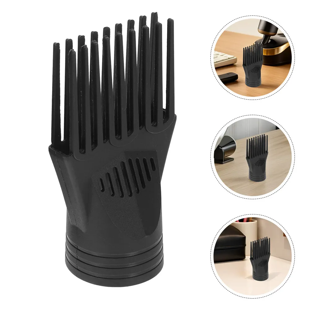 

Black Universal Hair Dryer Comb Attachment Narrow Concentrator Nozzle for Straightening Smoothing Volume Styling Salon Quality