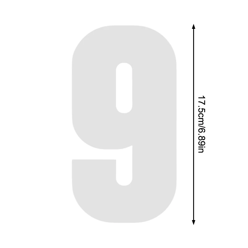 【ZYAA-1】1Pcs Reflective Trash Can Labels Wheelie Bin Number Sticker Self-Adhesive Weatherproof Outdoor Mailbox Numbers Decal