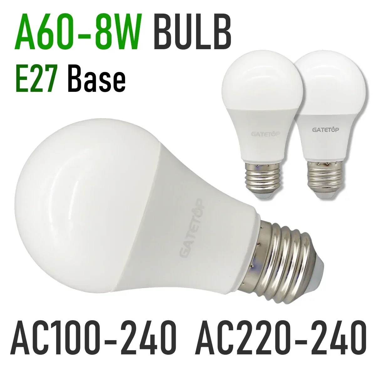

5Pack LED Bulb Lamp 8W E27 Light AC 220V 110V Mini Lamp No flicker 3000K 4000K 6000K Cold Lighting for foyer home derec