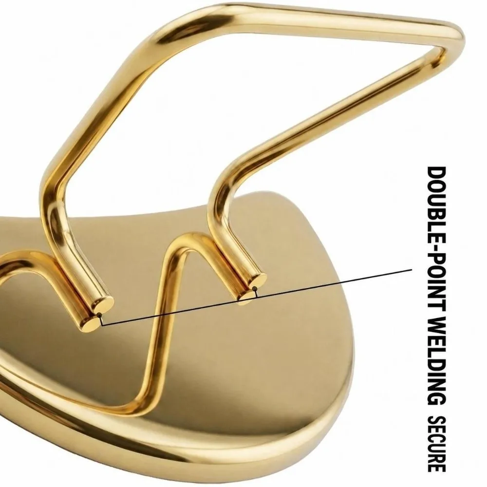 High-Precision Eyelash Inspection Mirror Handleless Design Stainless Steel Holder Lash Extension Application Mirror