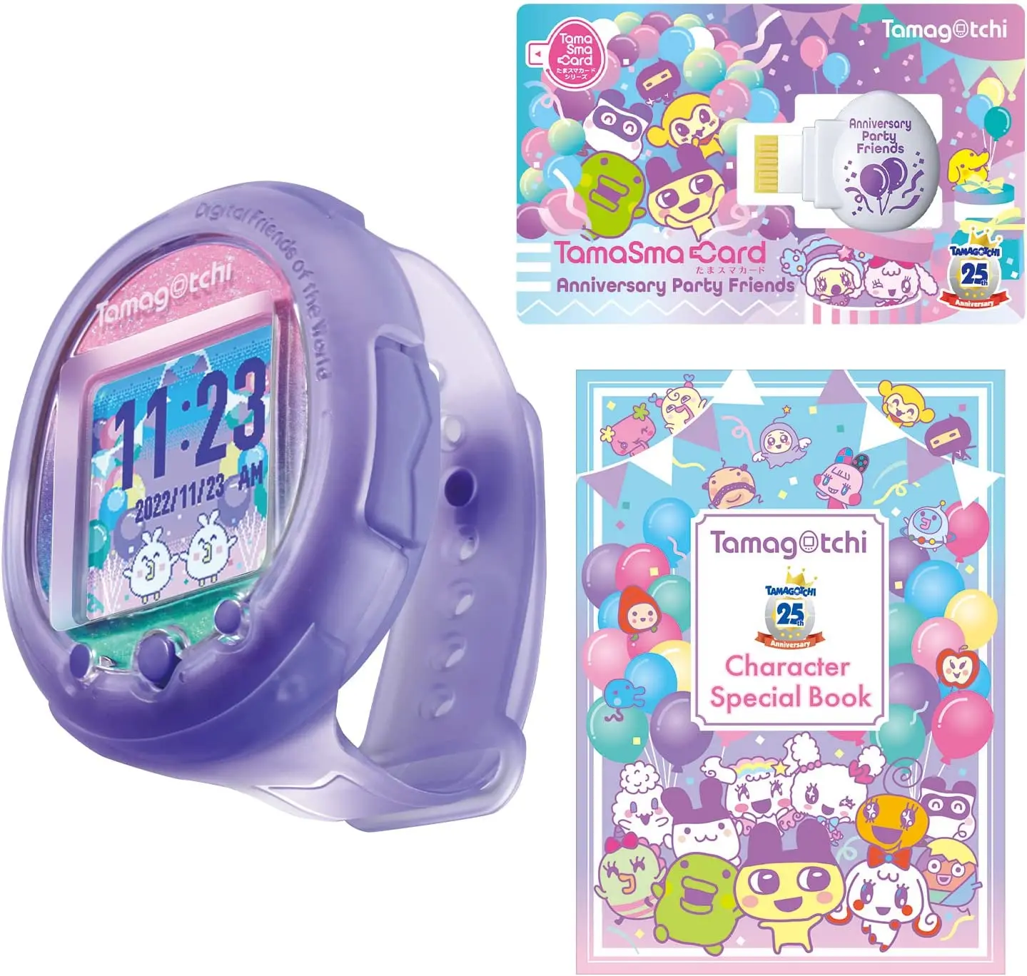 Sanrio Bandai Genuine Smart Tamagotchi Pix Egg Machine Toy Kimetsu In Stock Retro Vintage Game Console Collectble Kid Play Gift