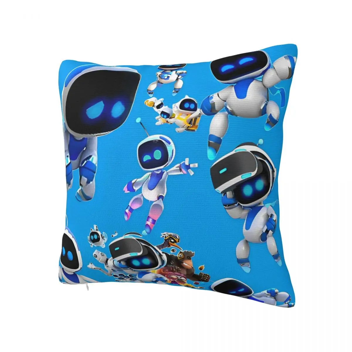 Astros Playroom Game Astrobot Pillowcase Double-sided Printing Cushion Cover Gift Throw Pillow Case Cover Home Zippered 40*40cm