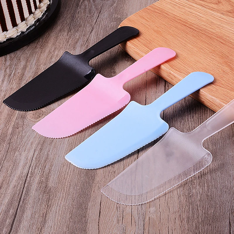 10/50pcs Pizza Cutter Plastic Cake Knife Pie Cutter For Cheese Dessert Cutlery Bakeware Cake Spatula Tool Wedding Cake Slicer