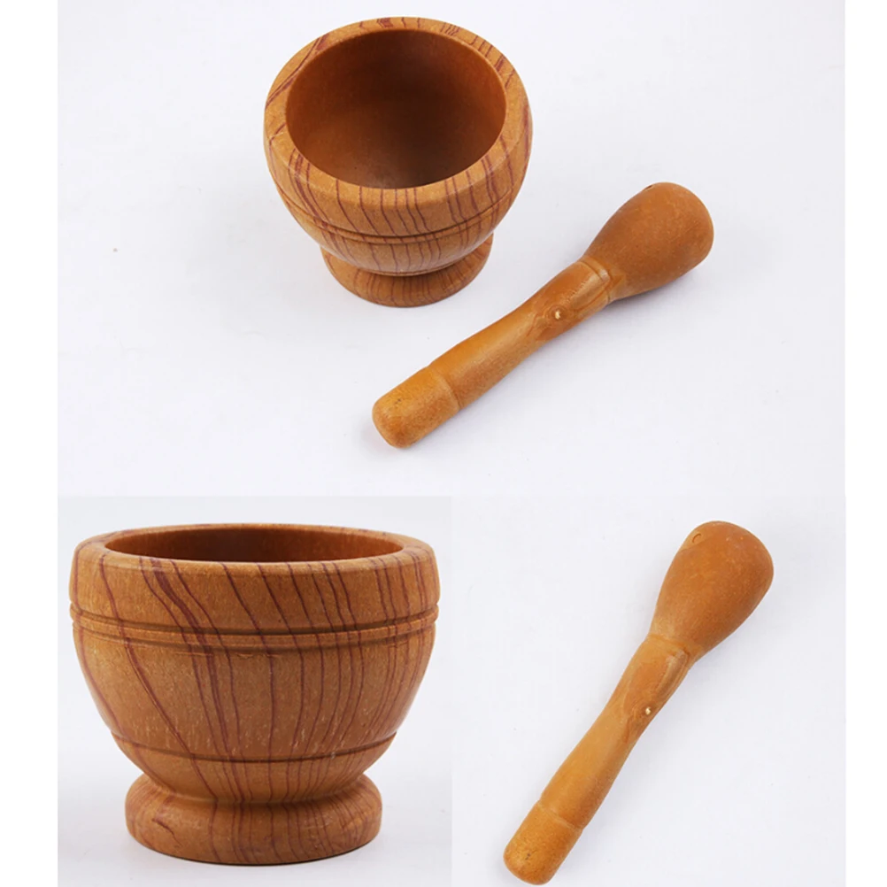 

Plastic Garlic Pounder Kitchen Tools Grinder Pestle Bowl Spice Easy Clean Portable Safe Modern Design Wonderful