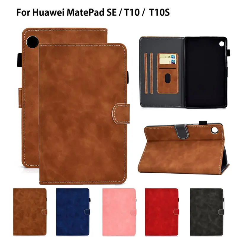 For Huawei MatePad SE T10 T10S Case Ags3K-W20 Ags3K-AL20 10.1'' Cover Funda Tablet For Huawei Matepad T10 T10s Case Stand Coque