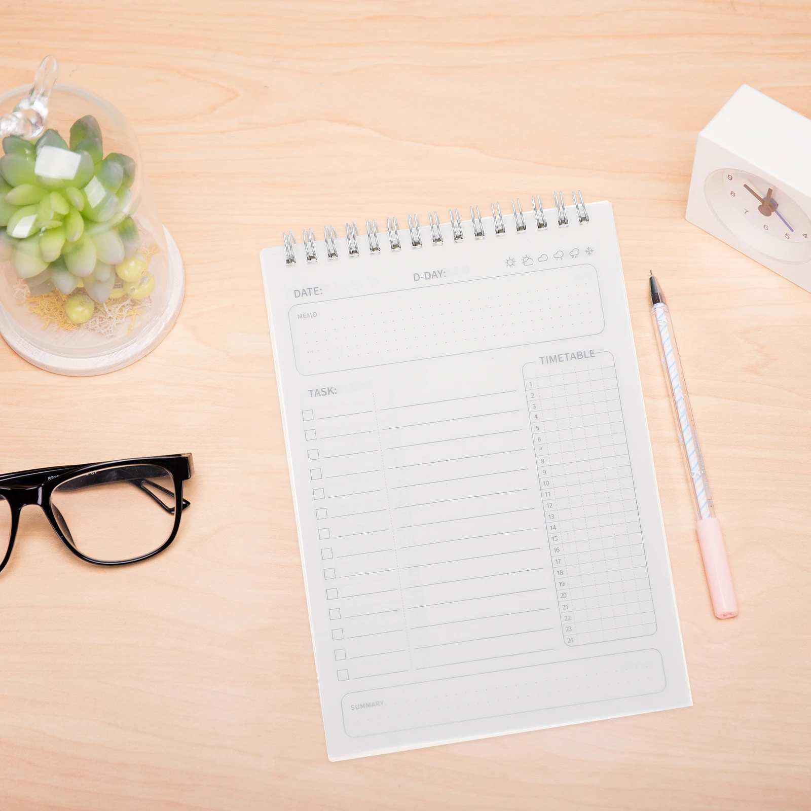 Time Management Do List Daily Notepad Daily Desk Notepad Thick Paper Tear Study Supplies Desk Memo Pad