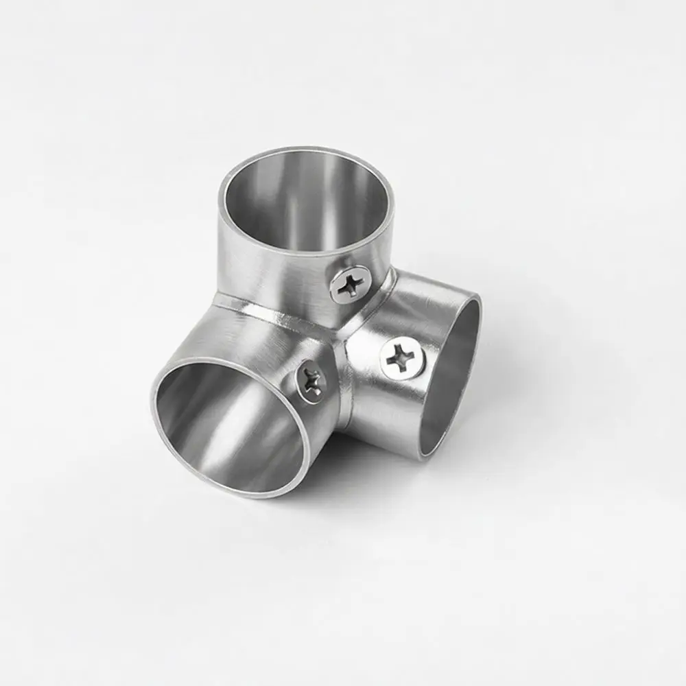 Modern Stainless Steel Pipe Fitting Versatile Tube Connector Corner Joint Fastener For Hardware Construction Rack