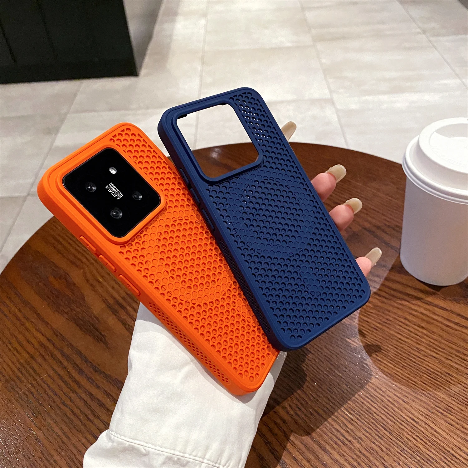 Xiaomi 15 Mi 13 Mi 14 Pro用 高級放熱冷却マグネットケース ワイヤレス充電対応 通気性メッシュカバー