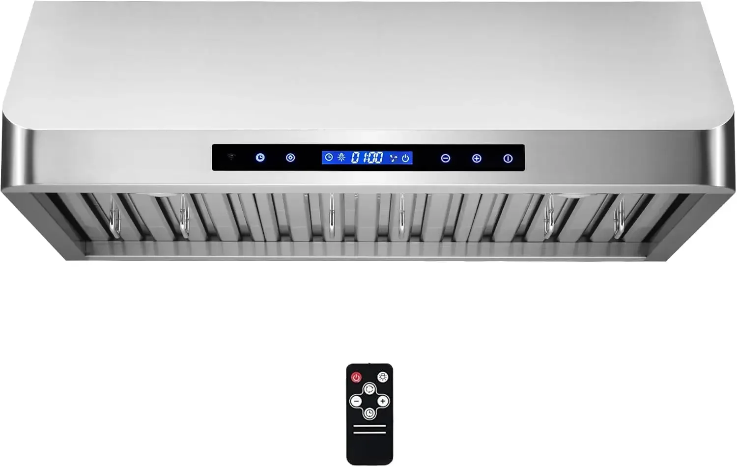 COS-QS75 30 pollici. Cappa da cucina sotto l'armadio con 500 CFM, filtri permanenti, luci a LED, convertibile da canalizzata a senza condotto (Kit N