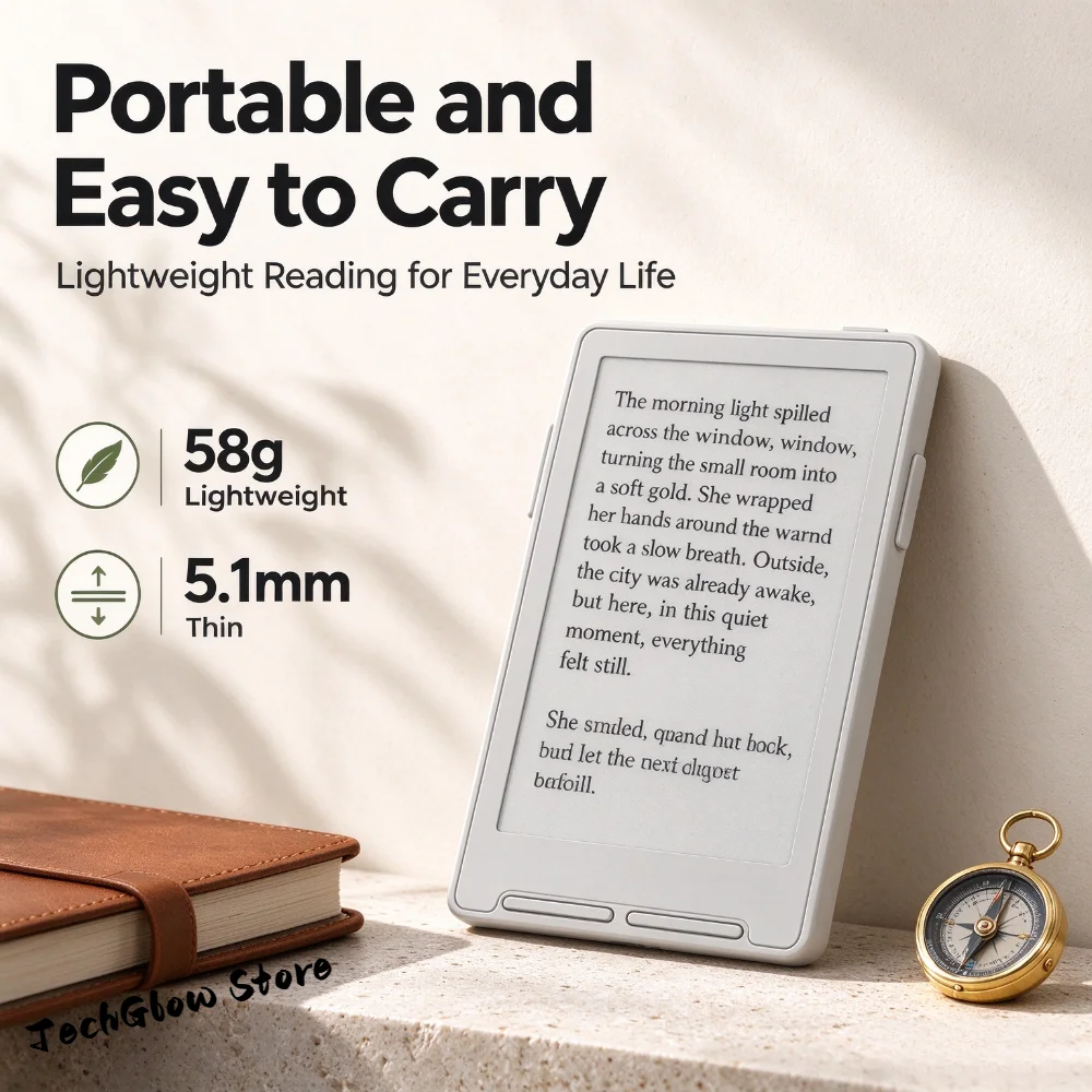 XTEINK X4 Classic/X3 – czytnik e-booków z ekranem dotykowym, lekki, z magnetycznym uchwytem, 4,3-calowy, ultracienki, przenośny czytnik e-booków, 16 GB. — zdjęcie produktu 6