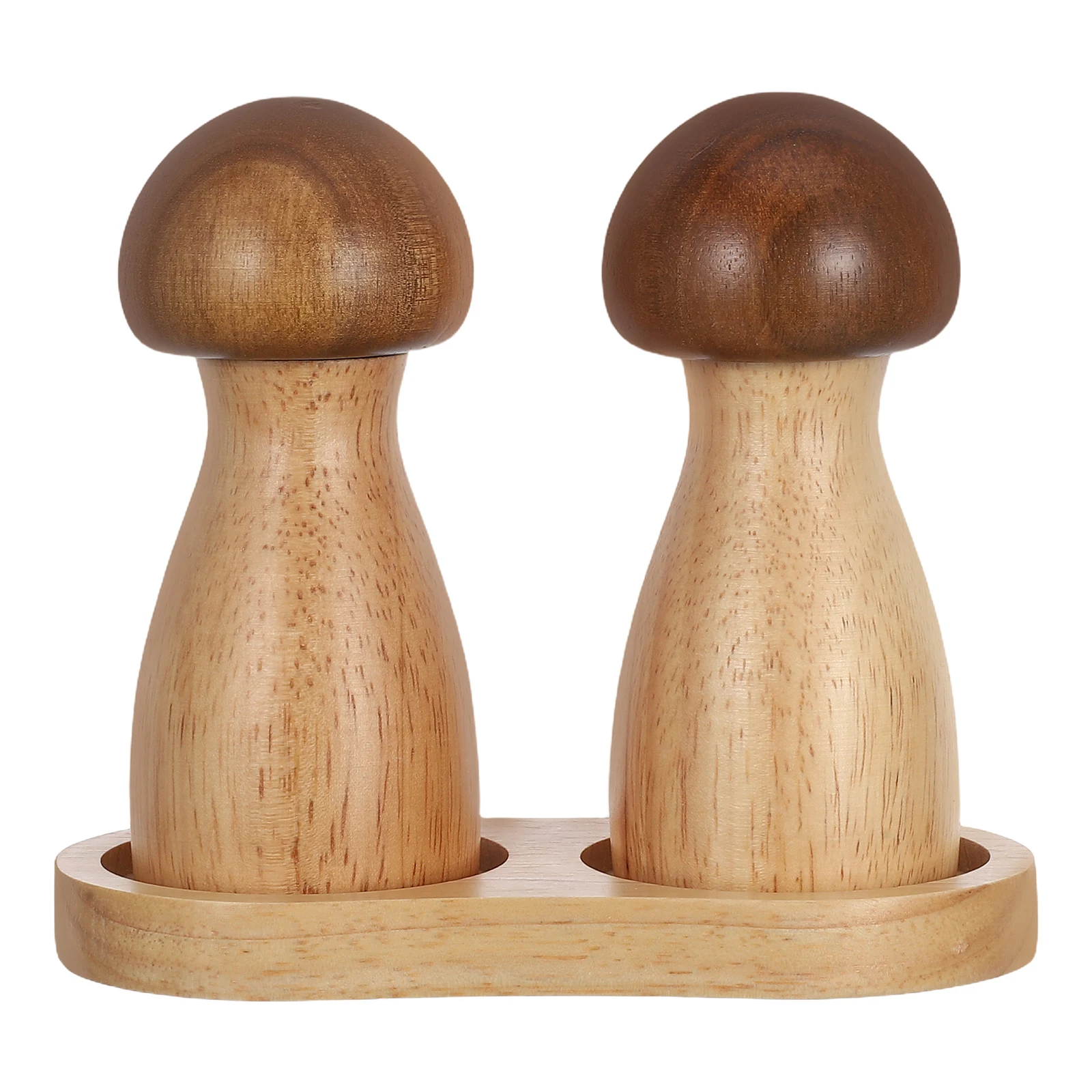 

1 Set Wooden Pepper Mill Manual Salt Pepper Grinder Kitchen Gadget Refillable Spice Crusher Smooth Design Practical