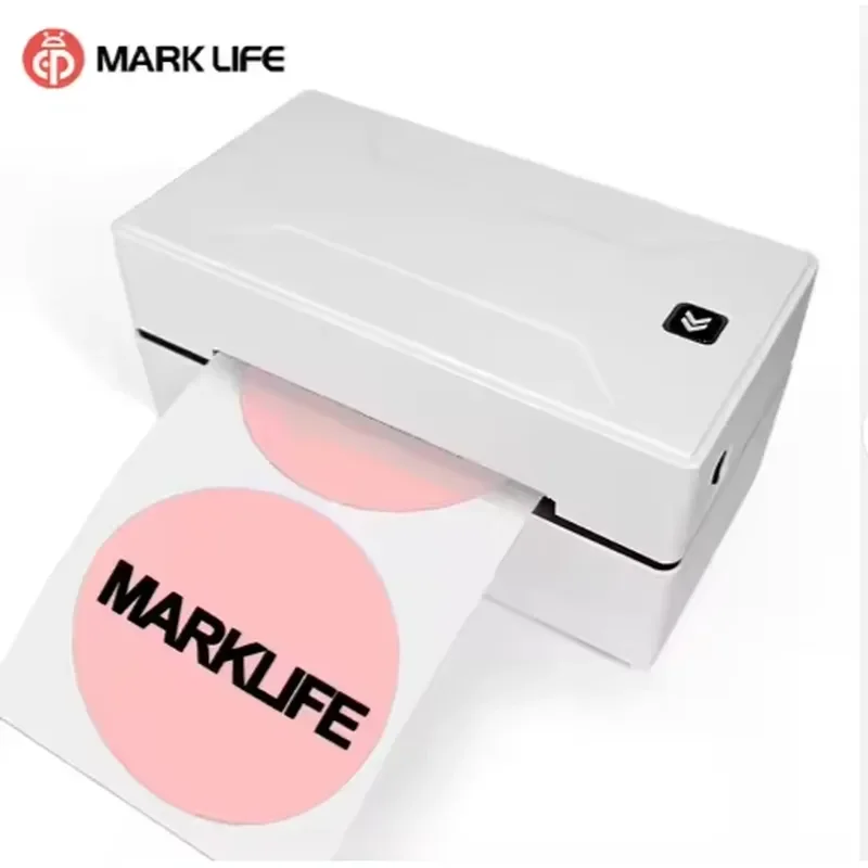 Portable Round Sticky Barcode Label Printer High-Quality Thermal Sticker Label Machine For Small Business Barcode Printing