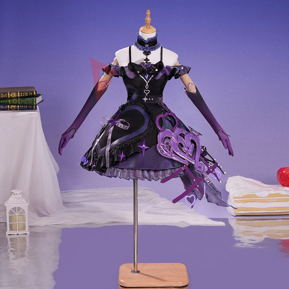 

New Honor Of Kings Angela Cosplay Costume Lokita Dress Accessories For Game Party Halloween Custom Made